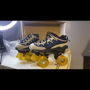 Vintage Rage 4X4 Women's Blue Grey Roller Skates